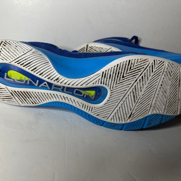 Nike Men's Lunarlon Hyperquickness Basketball Shoe Royal Blue Size 18 - Picture 7 of 9